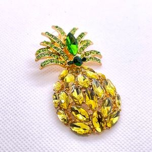 Crystal Tropical Pineapple Earrings